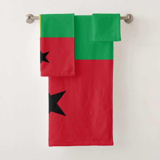 Conjunto De Toalhas Bandeira da Guiné-Bissau (Insitu)