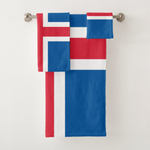 Conjunto De Toalhas Bandeira da Islândia