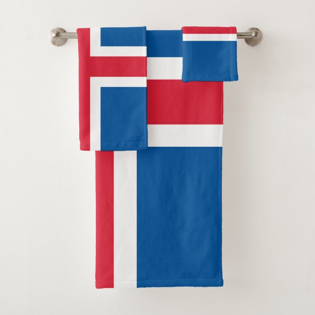 Conjunto De Toalhas Bandeira da Islândia (Insitu)