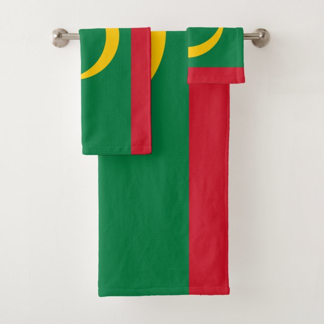 Conjunto De Toalhas Bandeira da Mauritânia (Insitu)