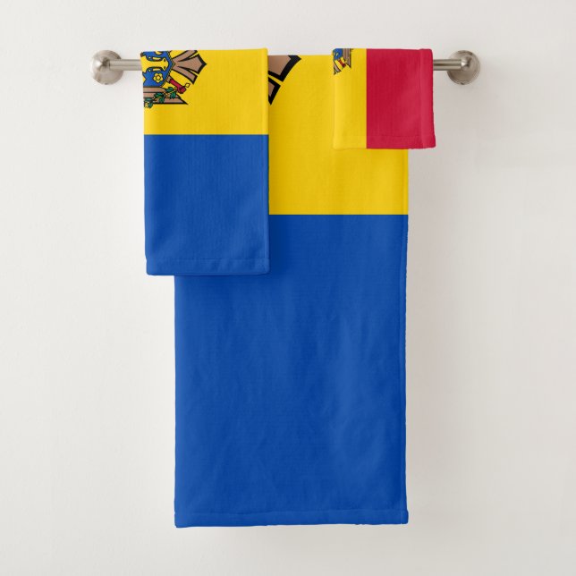 Conjunto De Toalhas Bandeira da Moldávia (Insitu)