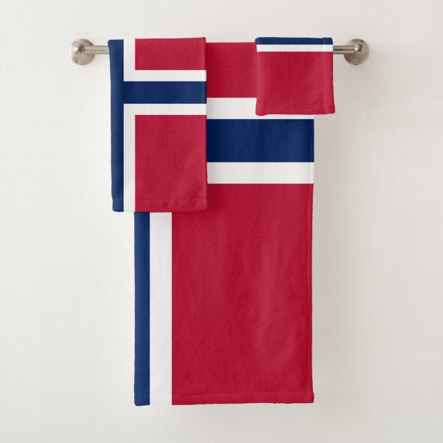 Conjunto De Toalhas Bandeira da Noruega (Insitu)