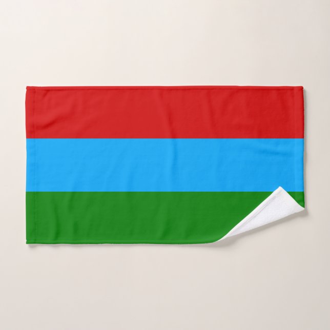 Conjunto De Toalhas Bandeira da República da Carélia (Toalha de mão)