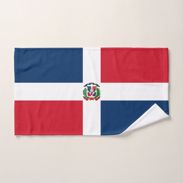 Conjunto De Toalhas Bandeira da República Dominicana (Toalha de mão)
