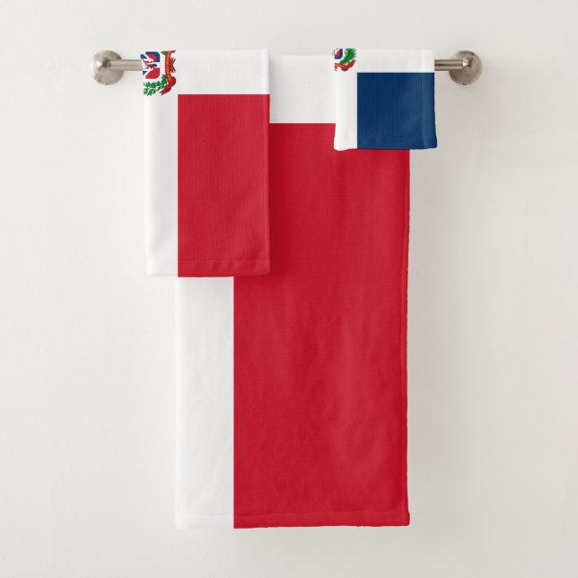 Conjunto De Toalhas Bandeira da República Dominicana (Insitu)