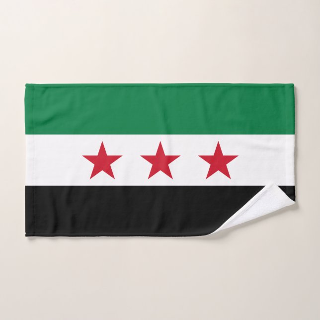 Conjunto De Toalhas Bandeira da Síria (Toalha de mão)