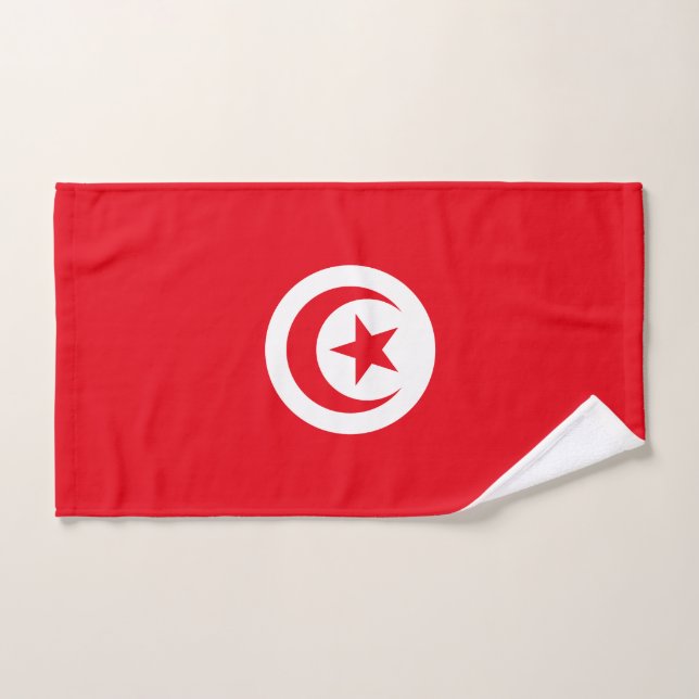Conjunto De Toalhas Bandeira da Tunísia (Toalha de mão)