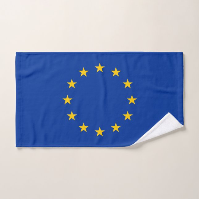 Conjunto De Toalhas Bandeira da União Europeia (Toalha de mão)