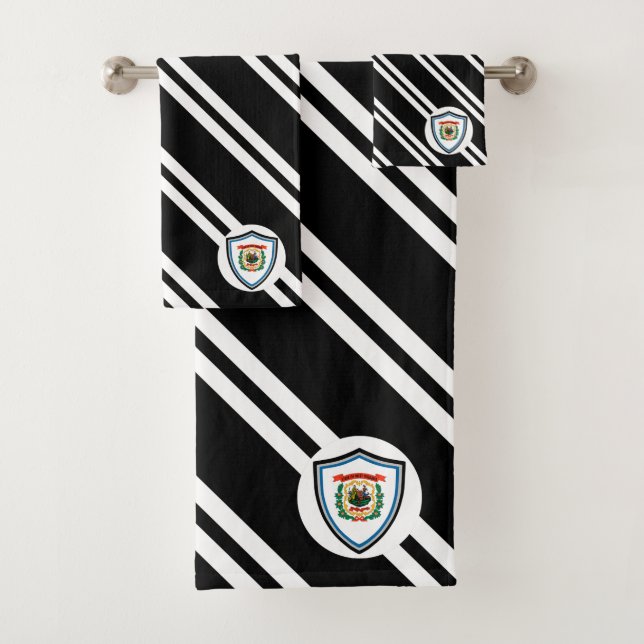 Conjunto De Toalhas bandeira da Virgínia Ocidental (Insitu)
