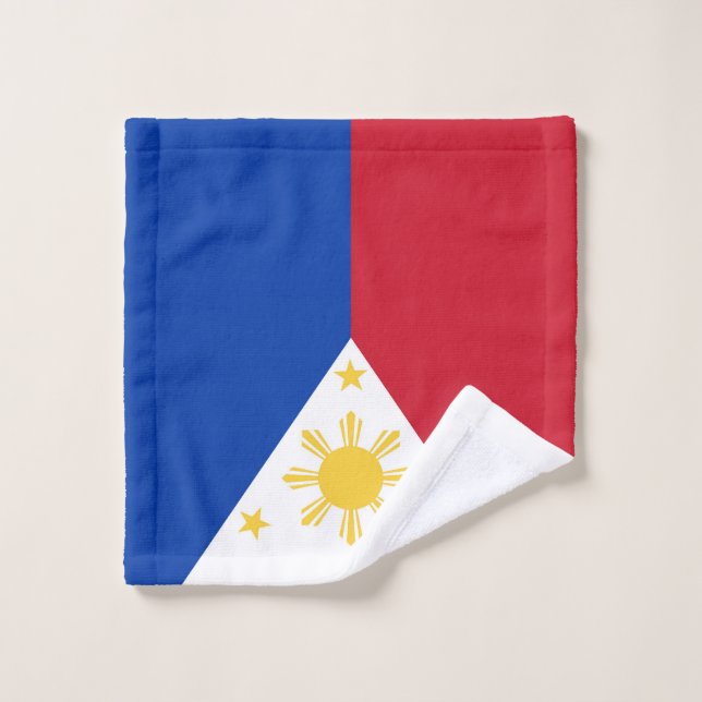 Conjunto De Toalhas Bandeira das Filipinas (Pano de lavar)