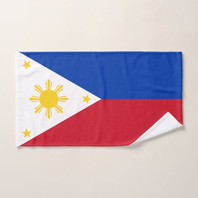 Conjunto De Toalhas Bandeira das Filipinas (Toalha de mão)