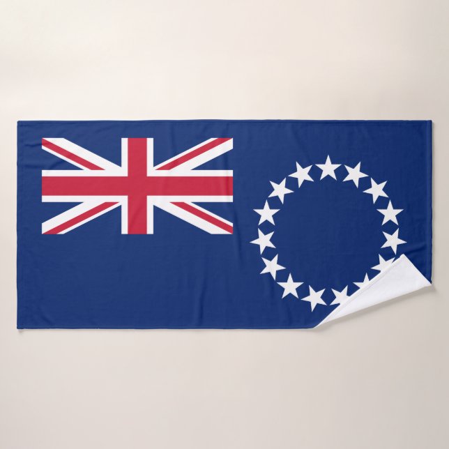 Conjunto De Toalhas Bandeira das Ilhas Cook (Toalha de Banho)