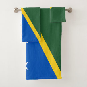 Conjunto De Toalhas Bandeira das Ilhas Salomão