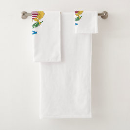 Conjunto De Toalhas bandeira das Ilhas Virgens dos EUA