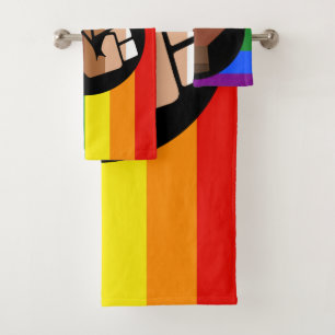 Conjunto De Toalhas Bandeira das pessoas queer do SlipperyJoe punho er