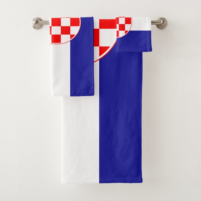 Conjunto De Toalhas Bandeira de Croatia (Insitu)