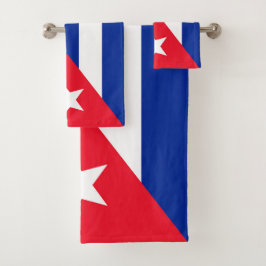 Conjunto De Toalhas Bandeira de Cuba