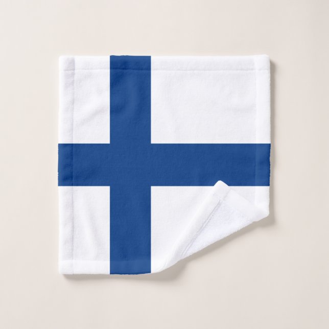 Conjunto De Toalhas Bandeira de Finlandia (Pano de lavar)