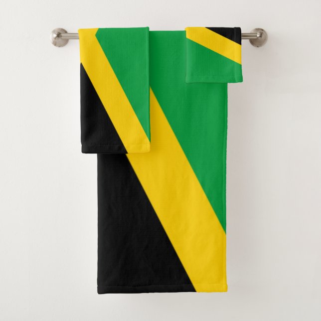 Conjunto De Toalhas Bandeira de Jamaica (Insitu)