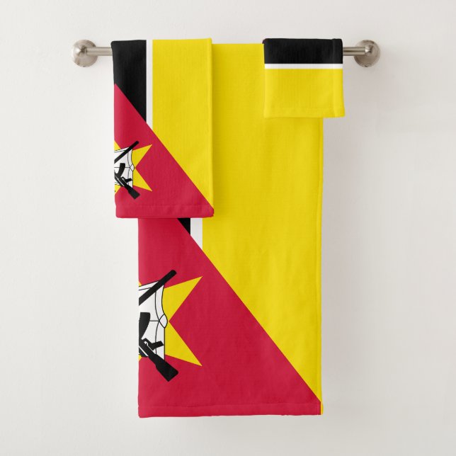 Conjunto De Toalhas Bandeira de Moçambique (Insitu)