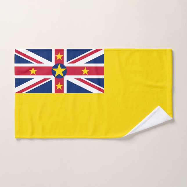 Conjunto De Toalhas Bandeira de Niue (Toalha de mão)