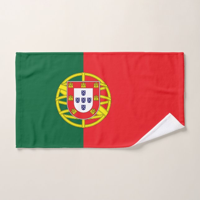 Conjunto De Toalhas Bandeira de Portugal (Toalha de mão)