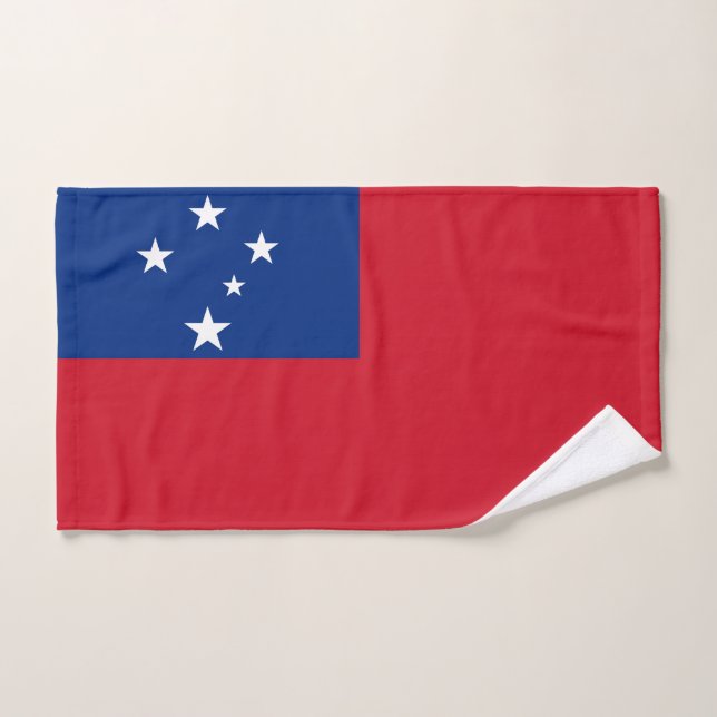 Conjunto De Toalhas Bandeira de Samoa (Toalha de mão)