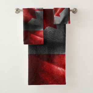 Conjunto De Toalhas Bandeira de seda do Canadá