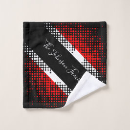 Conjunto De Toalhas Bandeira de Trinidad e Tobago com Padrão de Pontos