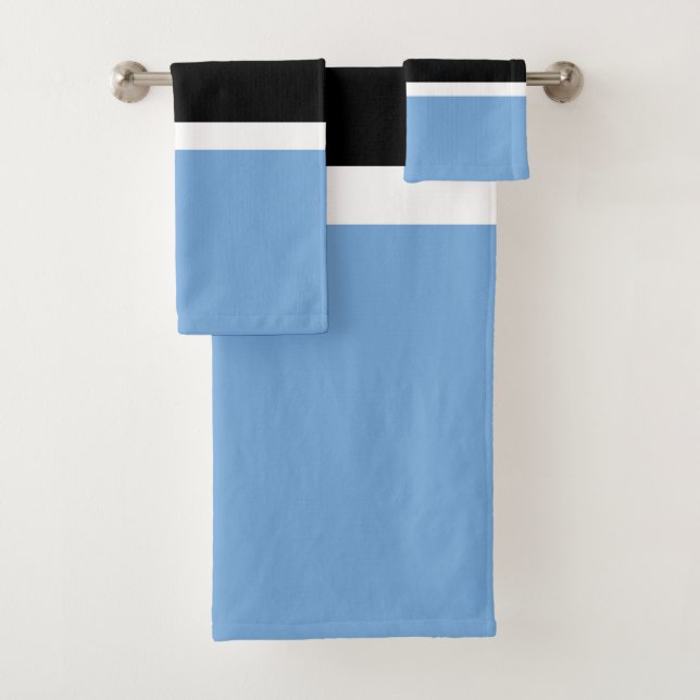 Conjunto De Toalhas Bandeira do Botsuana (Insitu)