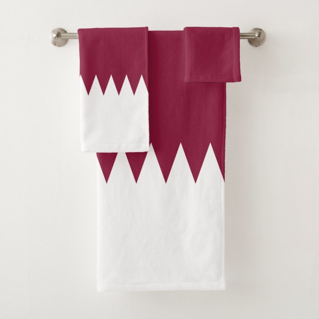 Conjunto De Toalhas Bandeira do Catar (Insitu)