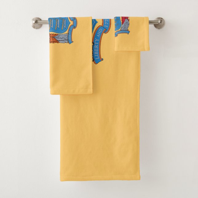 Conjunto De Toalhas Bandeira do Estado de Nova Jersey (Insitu)