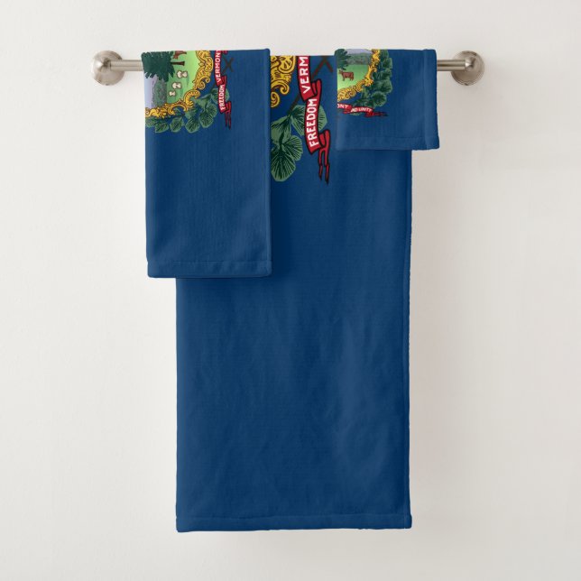 Conjunto De Toalhas Bandeira do Estado de Vermont (Insitu)