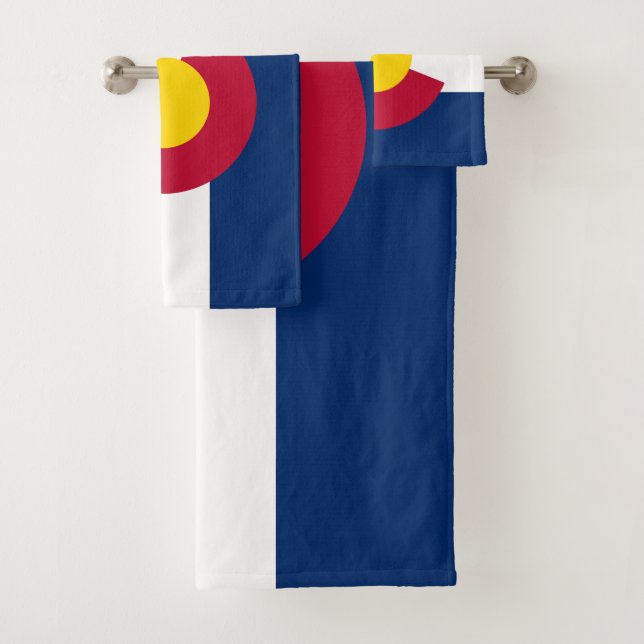 Conjunto De Toalhas Bandeira do Estado do Colorado (Insitu)