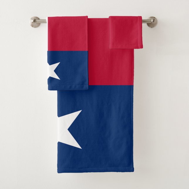 Conjunto De Toalhas Bandeira do Estado do Texas (Insitu)