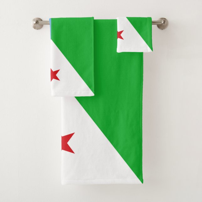Conjunto De Toalhas Bandeira do Jibuti (Insitu)