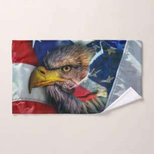 Conjunto De Toalhas Bandeira do Lobo Bald Americano