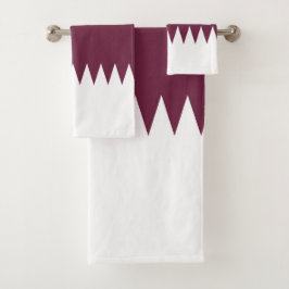 Conjunto De Toalhas bandeira do Qatar