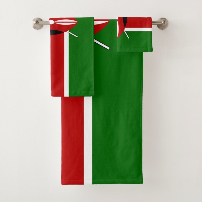 Conjunto De Toalhas Bandeira do Quénia (Insitu)