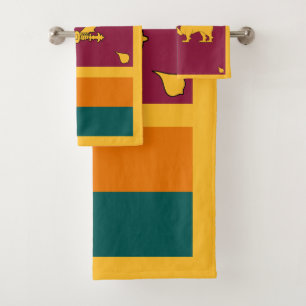Conjunto De Toalhas Bandeira do Sri Lanka