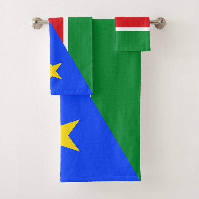 Conjunto De Toalhas Bandeira do Sudão do Sul (Insitu)