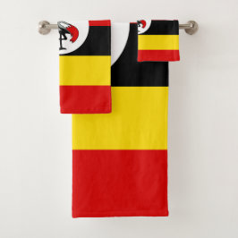 Conjunto De Toalhas Bandeira do Uganda