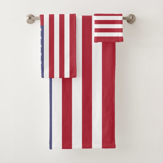 Conjunto De Toalhas Bandeira dos Estados Unidos (Insitu)