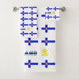 Conjunto De Toalhas Bandeira finlandesa