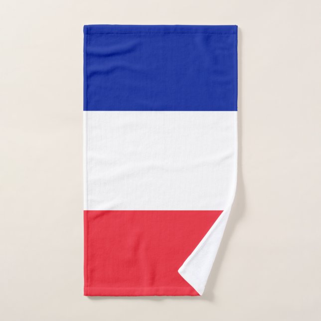 Conjunto De Toalhas Bandeira França (Toalha de mão)