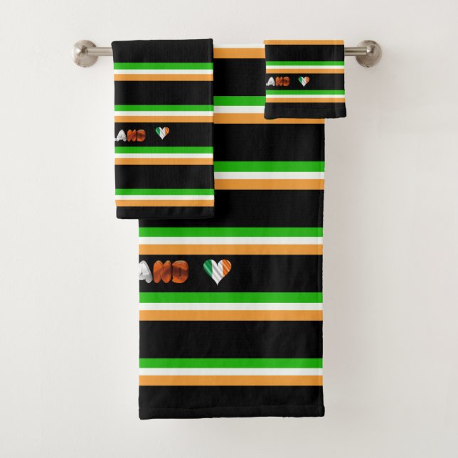Conjunto De Toalhas Bandeira irlandesa (Insitu)