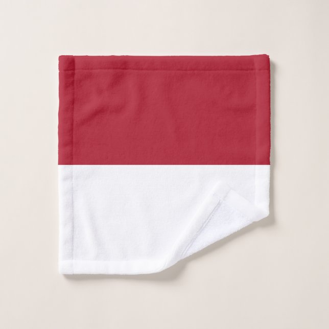 Conjunto De Toalhas bandeira Mônaco (Pano de lavar)