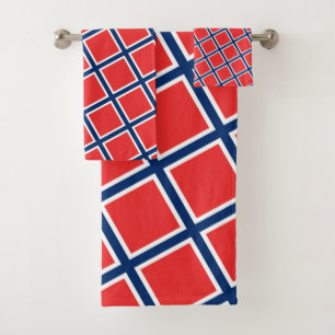 Conjunto De Toalhas Bandeira norueguesa e viagem da Noruega, fãs de f