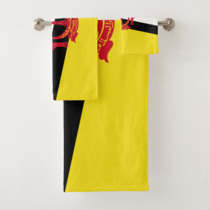 Conjunto De Toalhas Bandeira Patriótica de Brunei