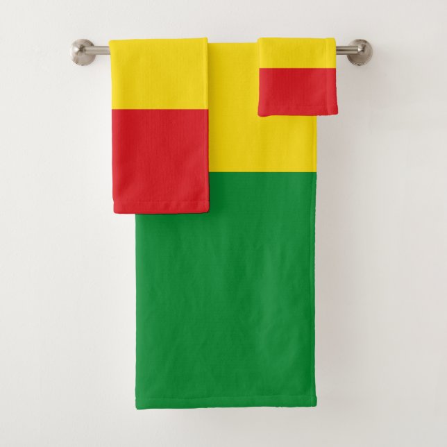 Conjunto De Toalhas Bandeira Rastafarian Rasta Etiópia (Insitu)